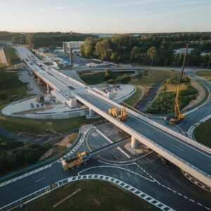 inżynierowie na placu budowy