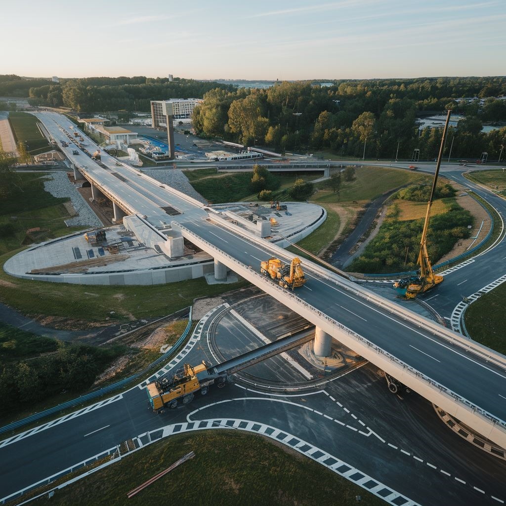 inżynierowie na placu budowy