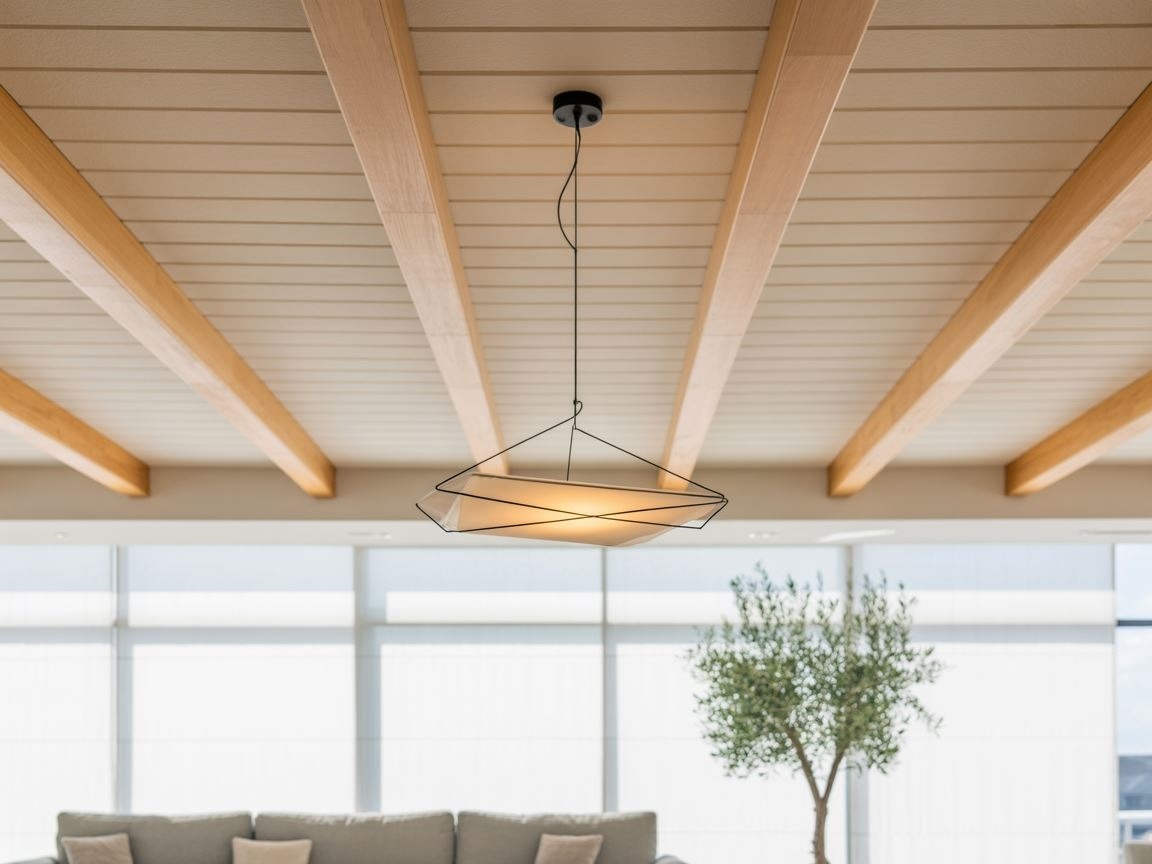 modern room without ceiling