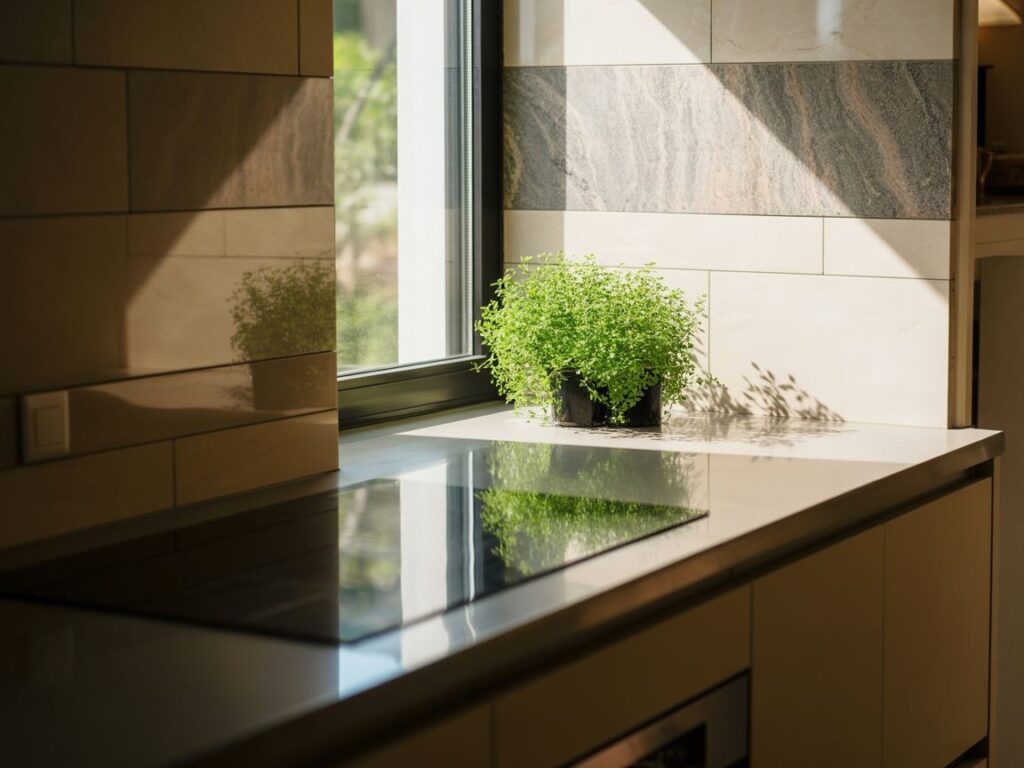 nowoczesna kuchnia kamień