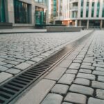 system drenażu przy kostce brukowej