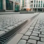 system drenażu przy kostce brukowej