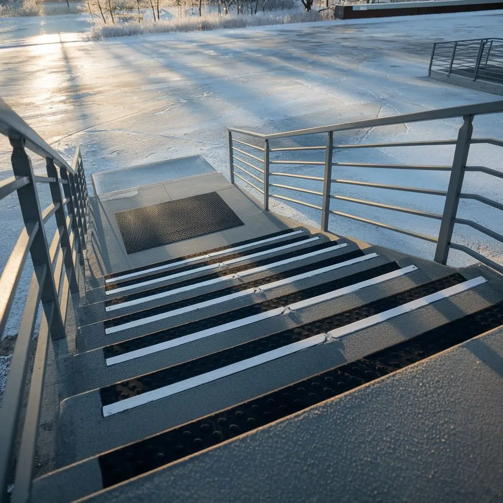 taśmy antypoślizgowe na schodach