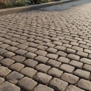 uszkodzona powierzchnia z kostki