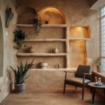 drewniane panele na ścianie