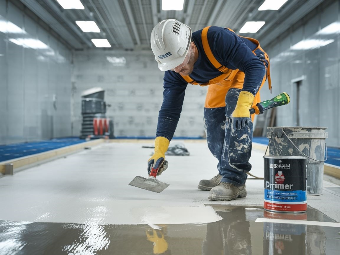 Narzędzia i materiały do gruntowania przed hydroizolacją